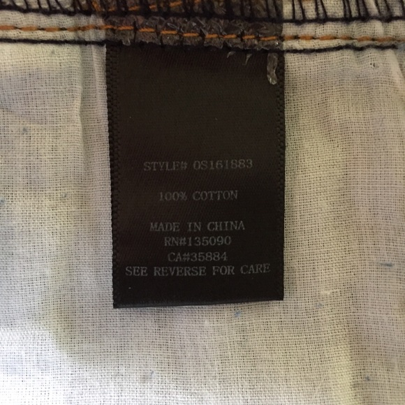 Others Follow Embroidery Denim Shorts Size 28 - Picture 5 of 7